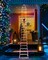 LED Christmas Lights - 10ft Christmas Decorative Ladder Lights with Santa Claus, Xmas Decorations Light for Indoor Outdoor, Window, Garden, Home, Wall, Xmas Tree Decor - Multicolor